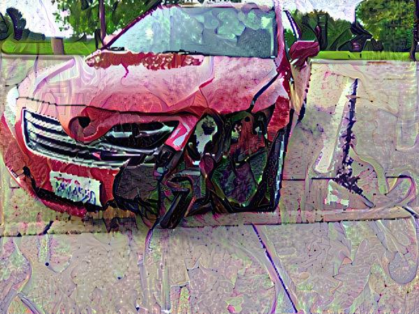 Style Transfer of a Wrecked Car